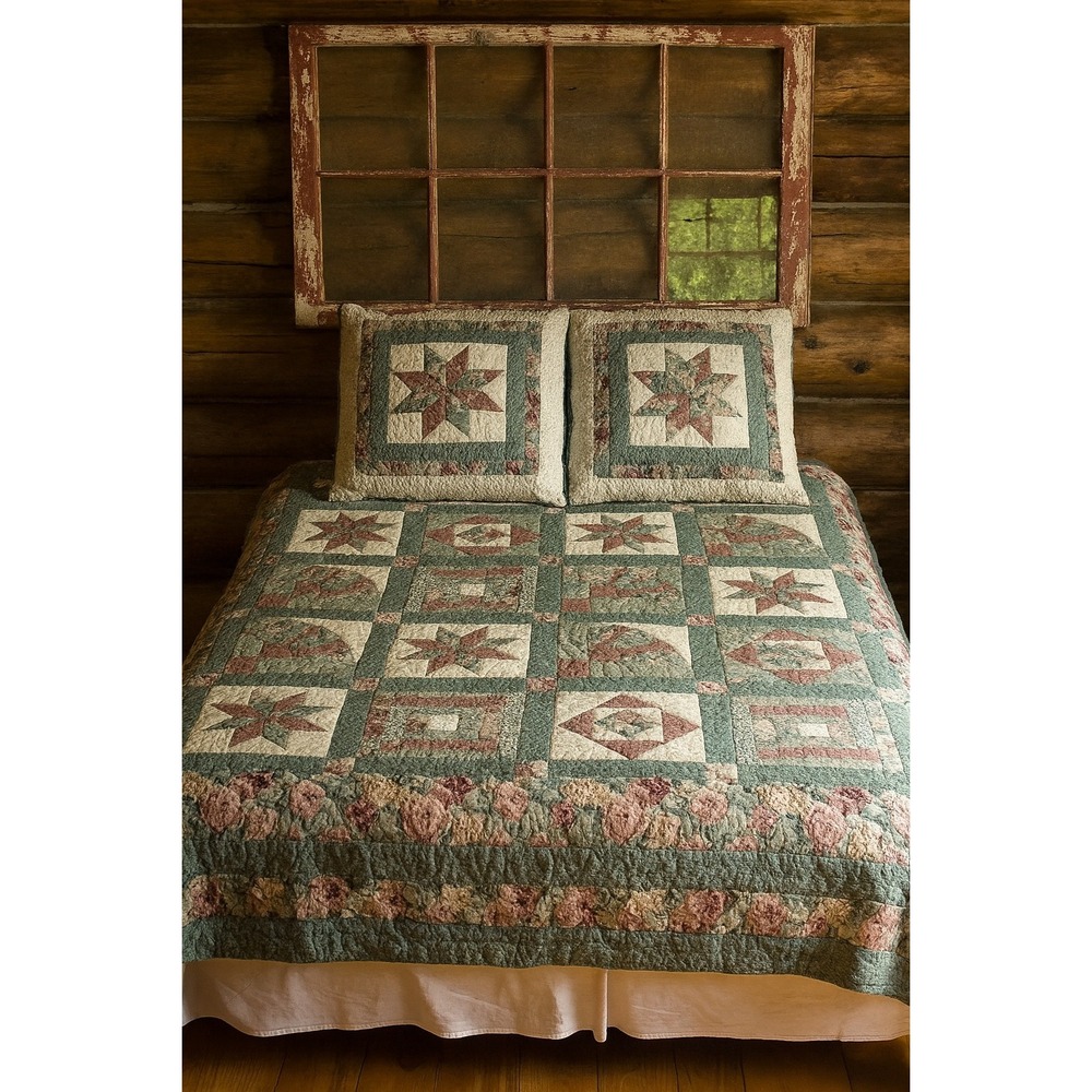 Cabin Star Patchwork‎ Quilt – 80" x 90"  #68